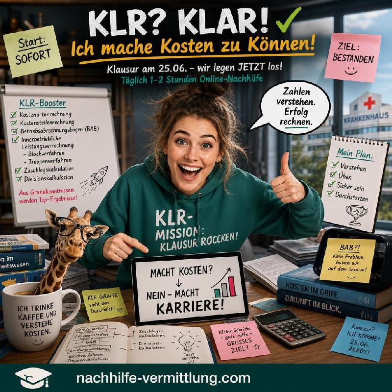 Nachhilfe KLR, Kosten- und Leistungsrechnung, Kostenartenrechnung, Kostenstellenrechnung, Betriebsabrechnungsbogen, BAB, Innerbetriebliche Leistungsverrechnung, Blockverfahren, Treppenverfahren, Zuschlagskalkulation, Divisionskalkulation Adelheidsdorf Nachhilfe KLR, Kosten- und Leistungsrechnung, Kostenartenrechnung, Kostenstellenrechnung, Betriebsabrechnungsbogen, BAB, Innerbetriebliche Leistungsverrechnung, Blockverfahren, Treppenverfahren, Zuschlagskalkulation, Divisionskalkulation Adelheidsdorf